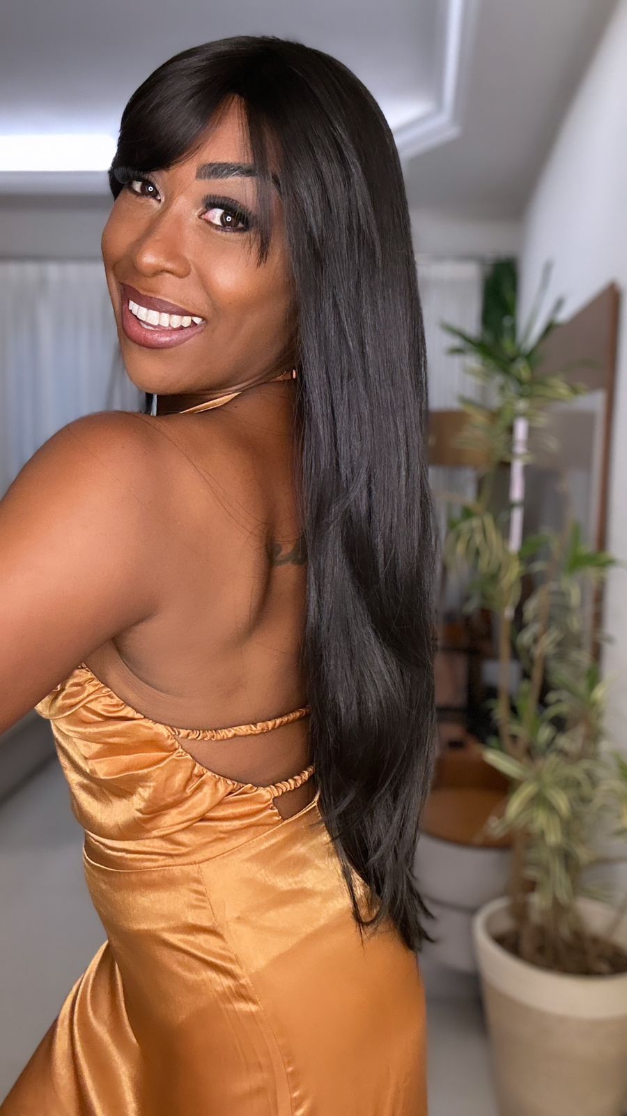 Wig premium Paola - castanho escuro #2