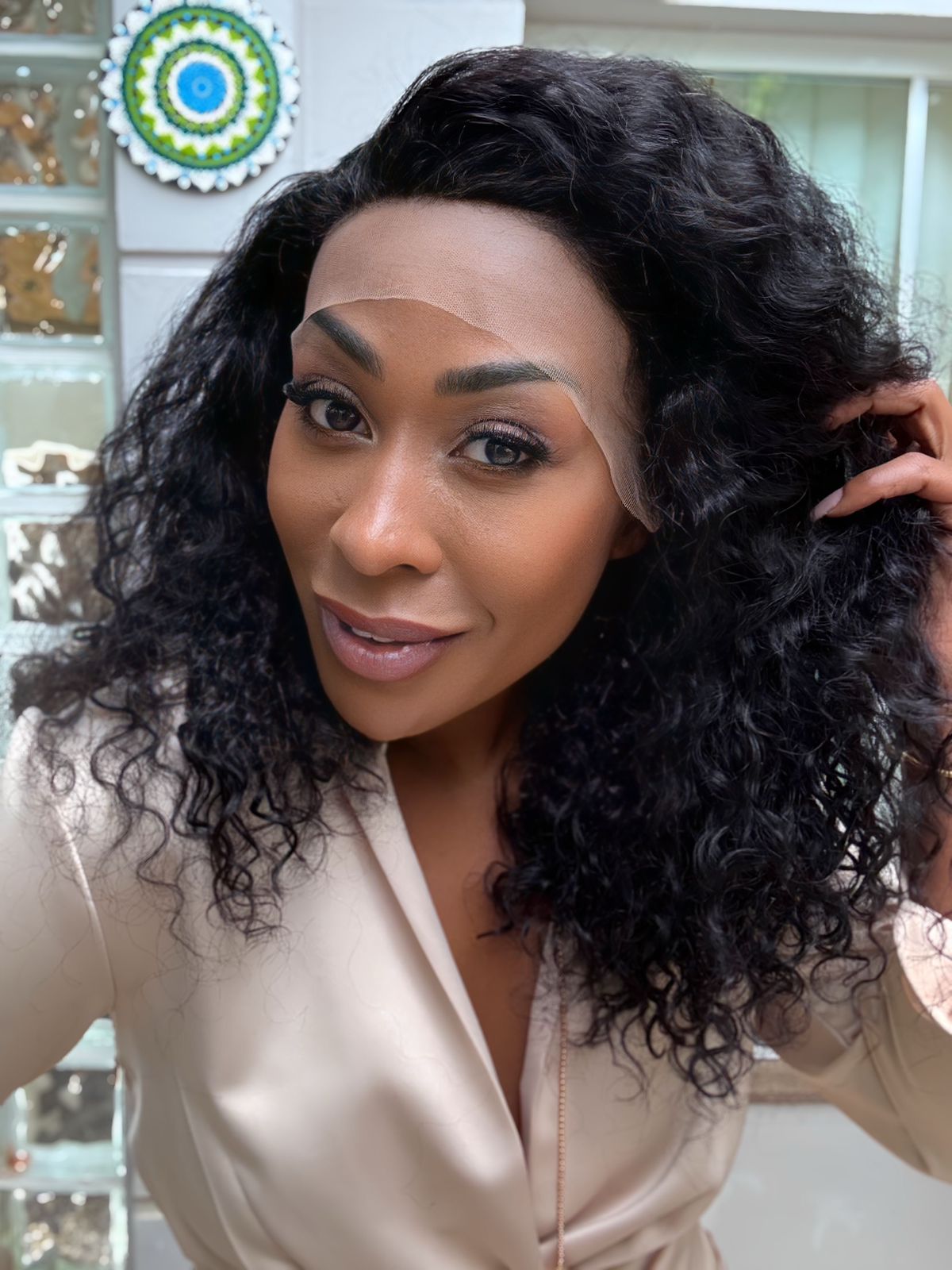 Lace Front Humana Gabriela - Castanho Escuro Natural