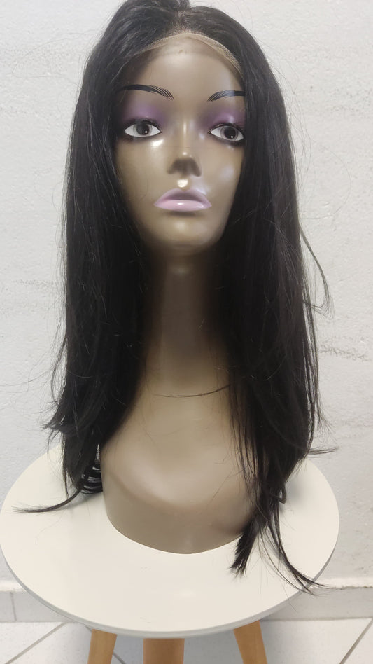 Outlet #26 Lace Front Orgânica Premium Vinia - Castanho Escuro