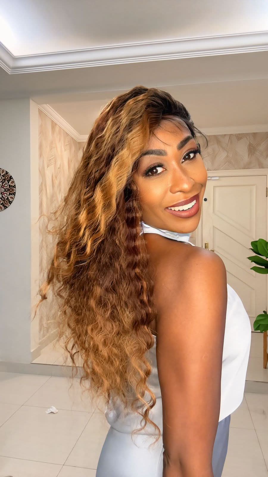 Lace Front Americana Anitta - Chocolate iluminado #OM3FT4327