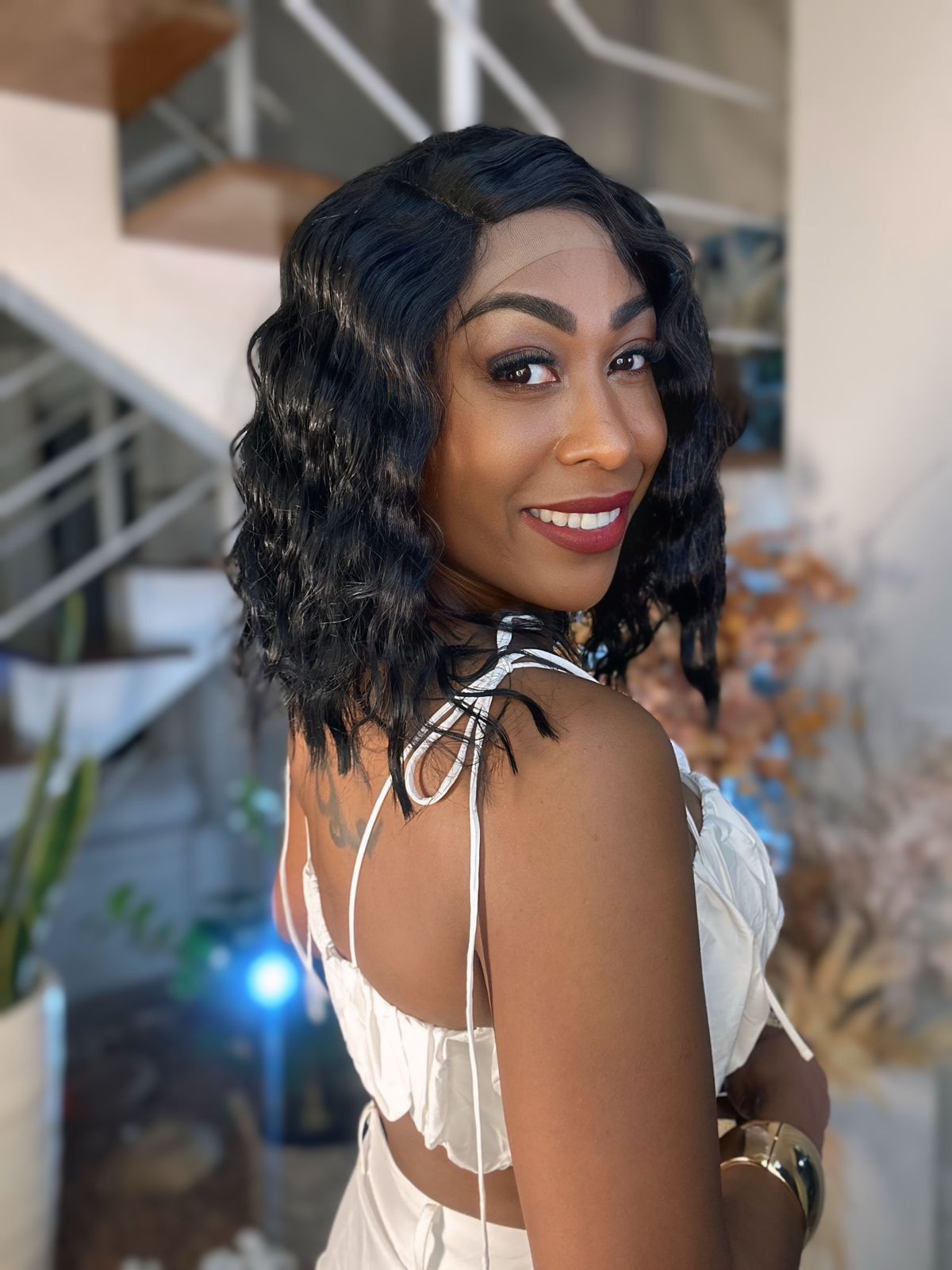 Lace Front Premium Americana Isis - Castanho Escuro