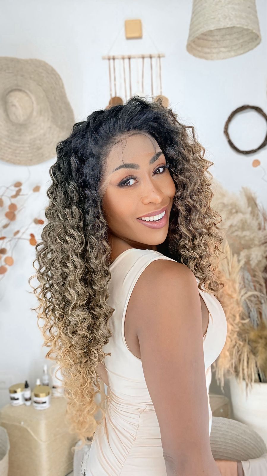 Lace front bio fibra Itália - morena iluminada #RT2/4A/22