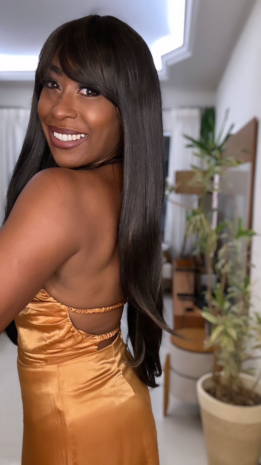 Wig premium Paola - morena iluminada #F2/27