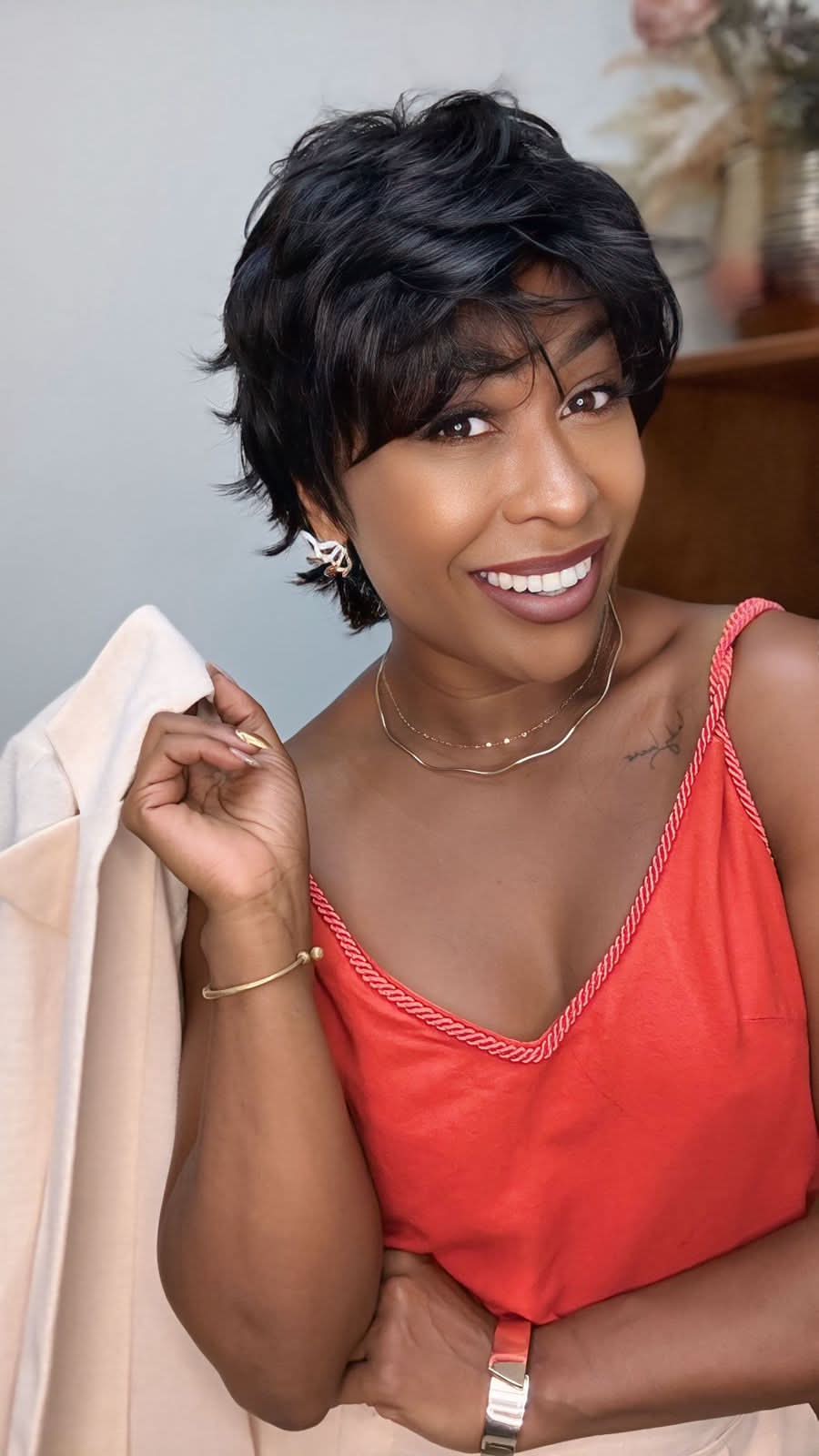 Wig Premium Tamires - Castanho Escuro #1B
