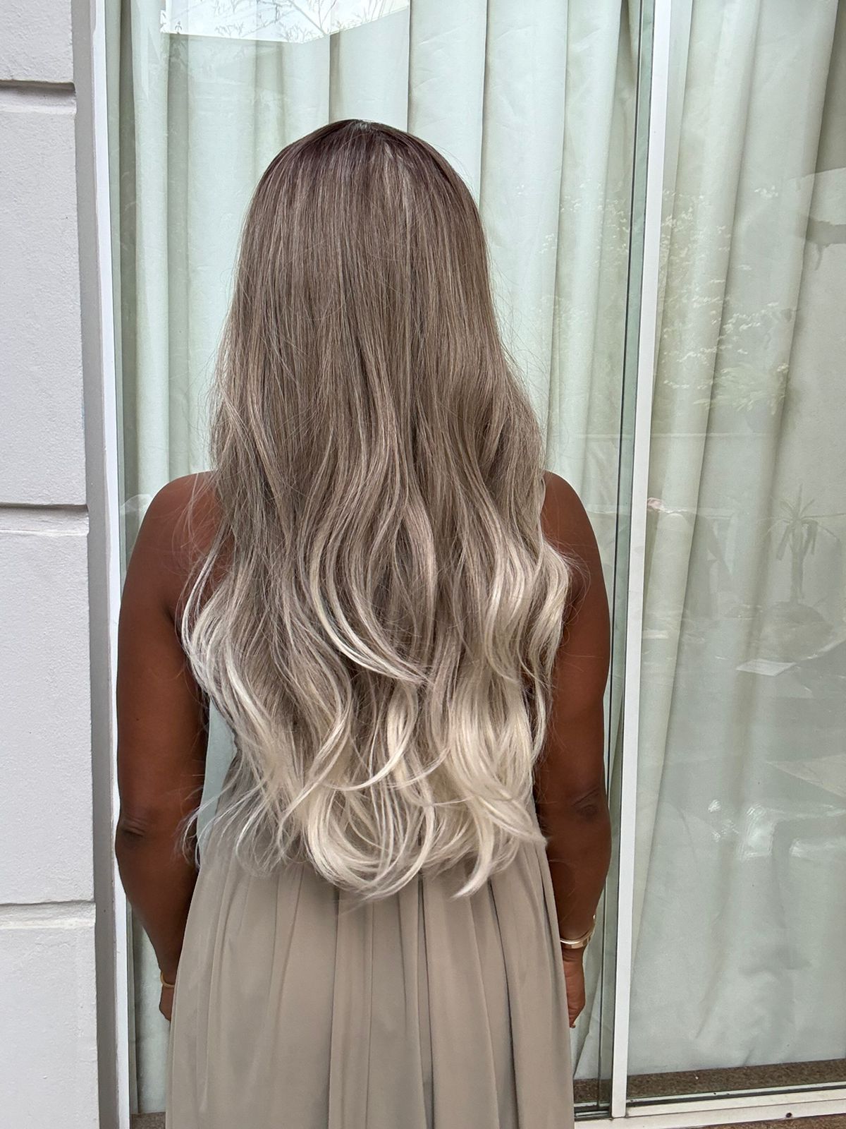 Lace Wig Bio Fibra Leny - Loiro Perolado #RT8/18G/60D
