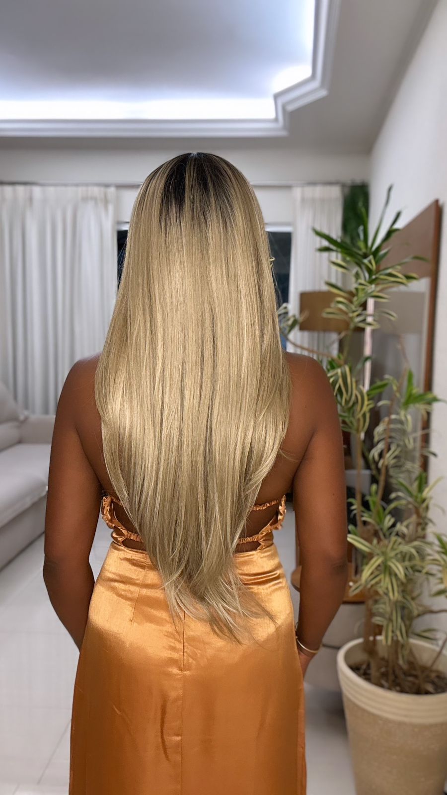 Wig premium Paola - loiro#NTPN4/16A/613A