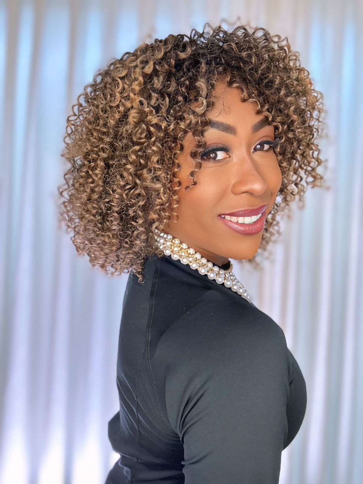Wig Bio Fibra Roseli - morena iluminada #RT2/8/30