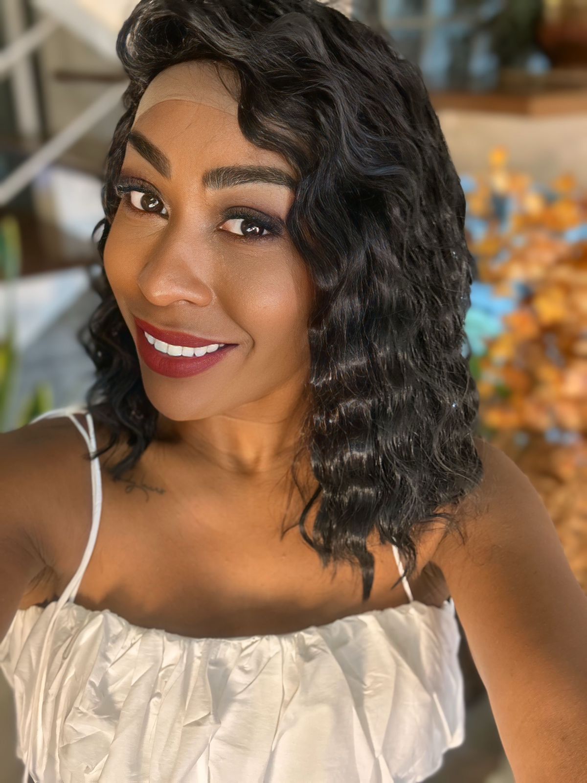 Lace Front Premium Americana Isis - Castanho Escuro
