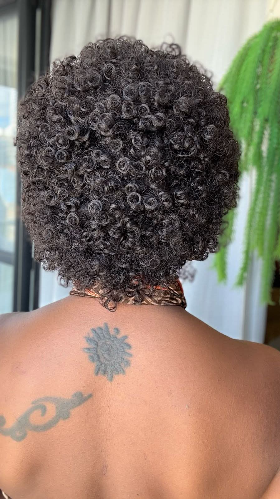 Wig Super Afro Crespa - Castanho Escuro #2