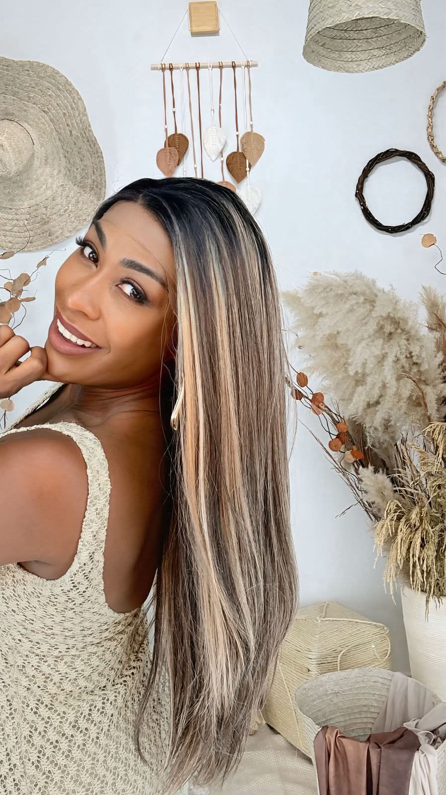 Lace Front Premium Diamante - Morena Ilumianada #NTPDHL1B/8/26R