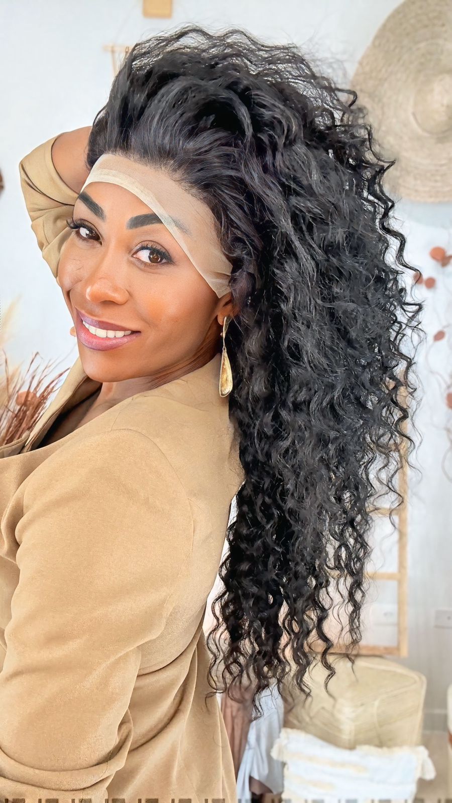 Lace Front Humana Suzana - Castanho escuro