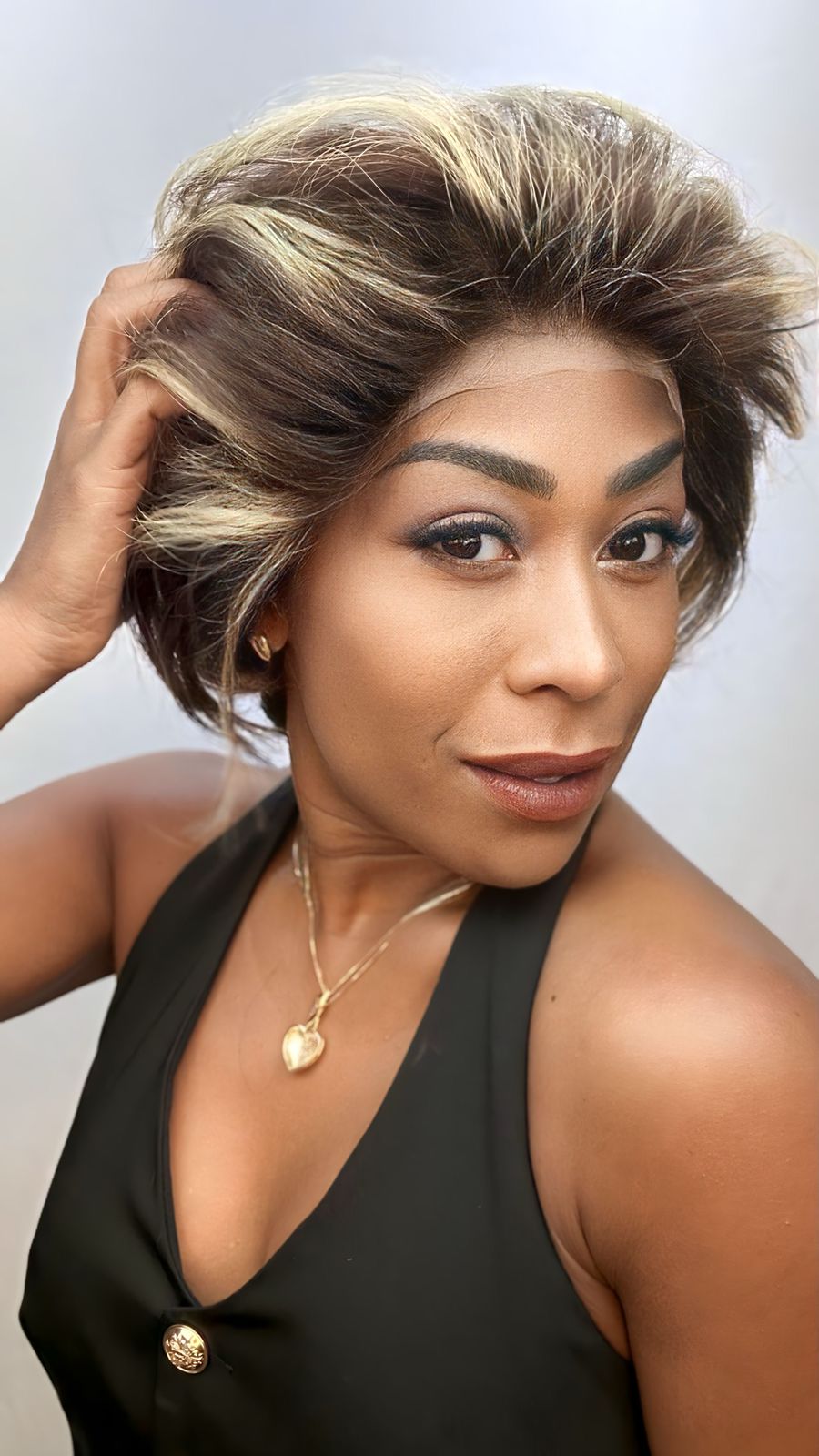 Lace front humana Tinah - Chocoblond #F4/27