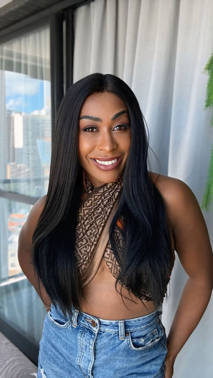 Wig Premium Lizzi - Castanho Escuro