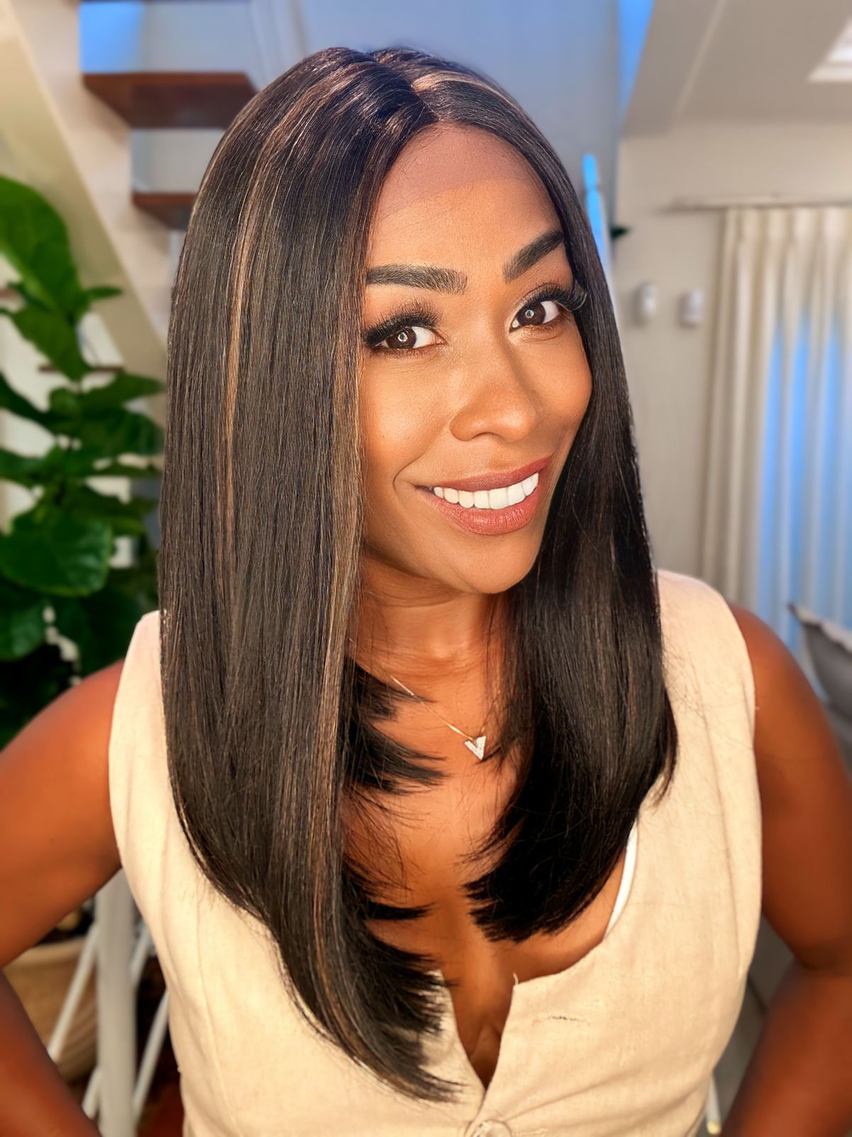 Lace Front premium Domenica - morena iluminada #F2/27