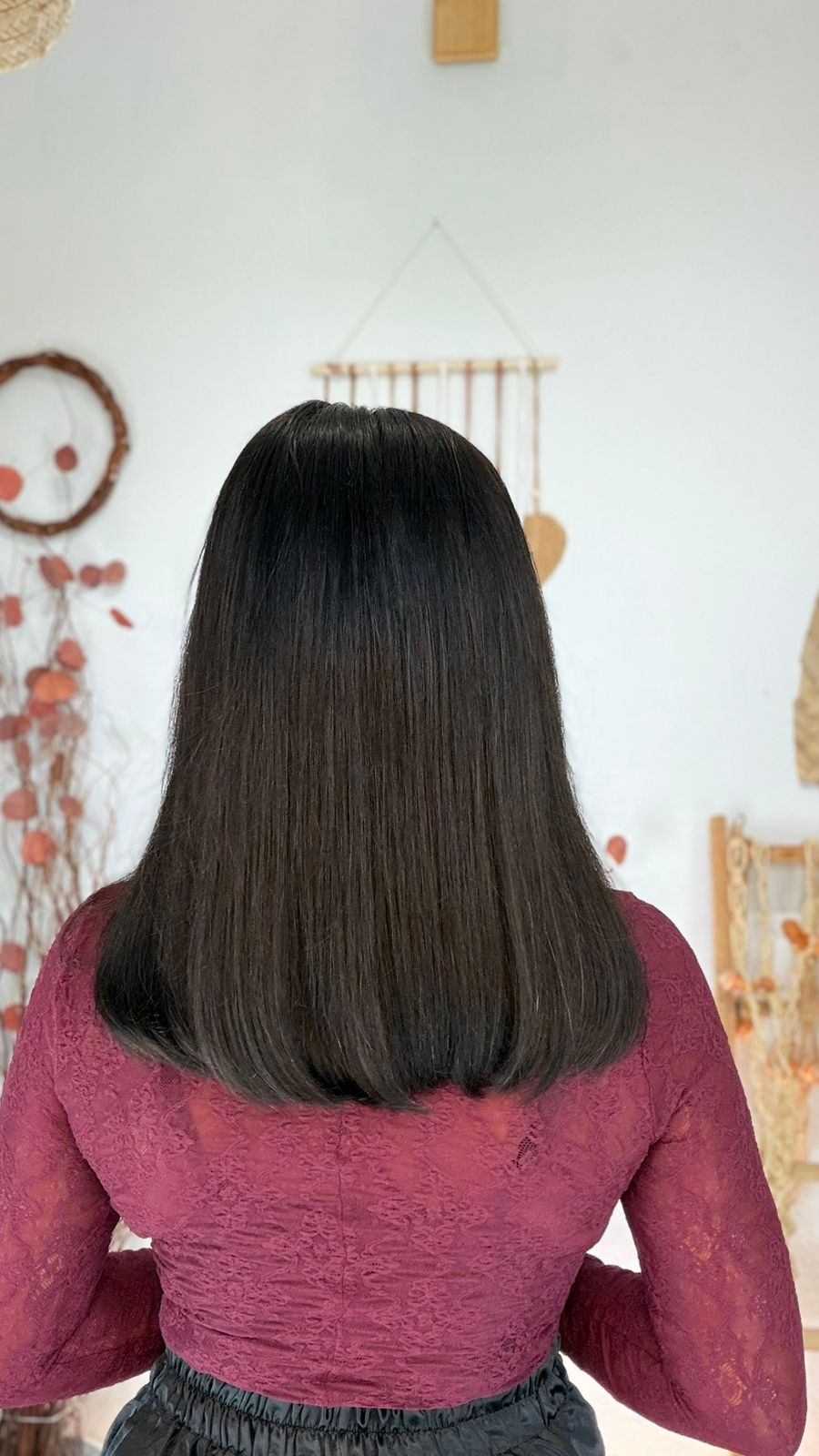 Lace Front Humana Mada - Castanho Escuro Natural 40 cm – Lady Laces