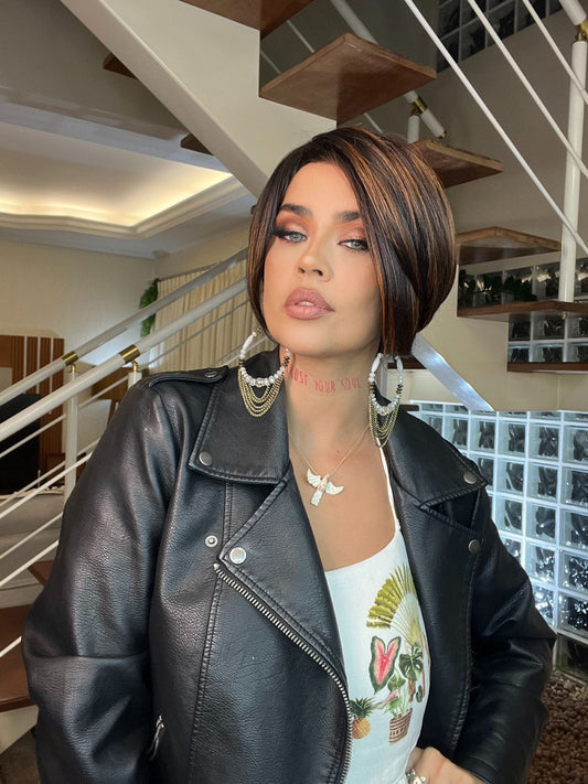 Wig premium Erika - Morena iluminada #GLOW-SWIRL