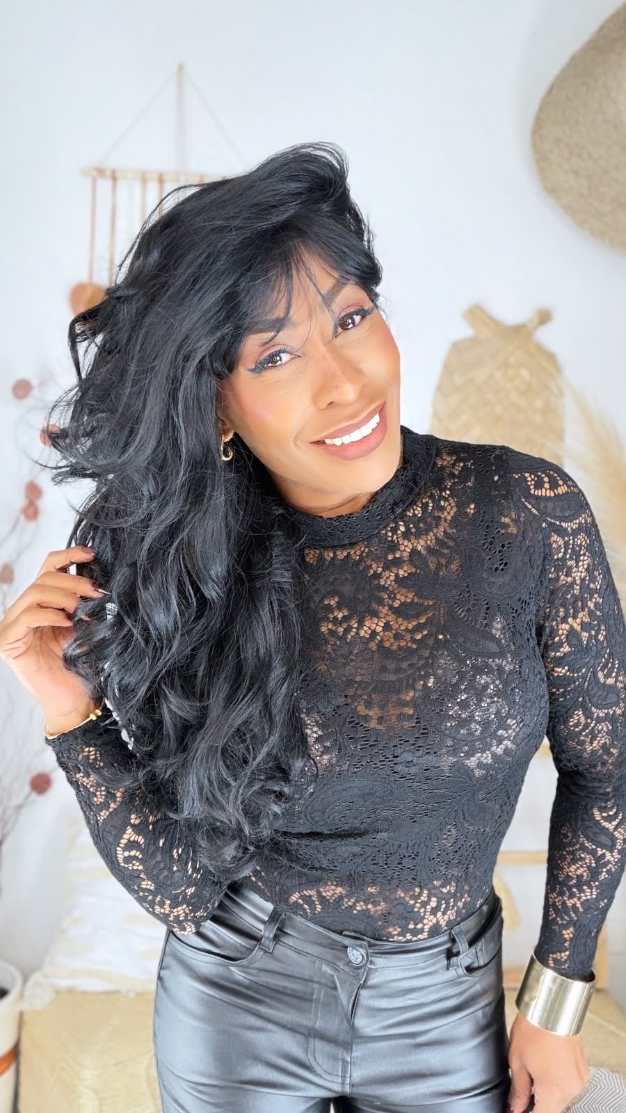 Wig Premium  Elaine - Castanho 1B