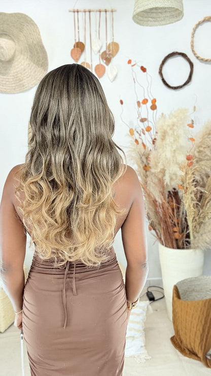 Wig bio fibra Eva - Castanho Iluminado #RT2/4A/22