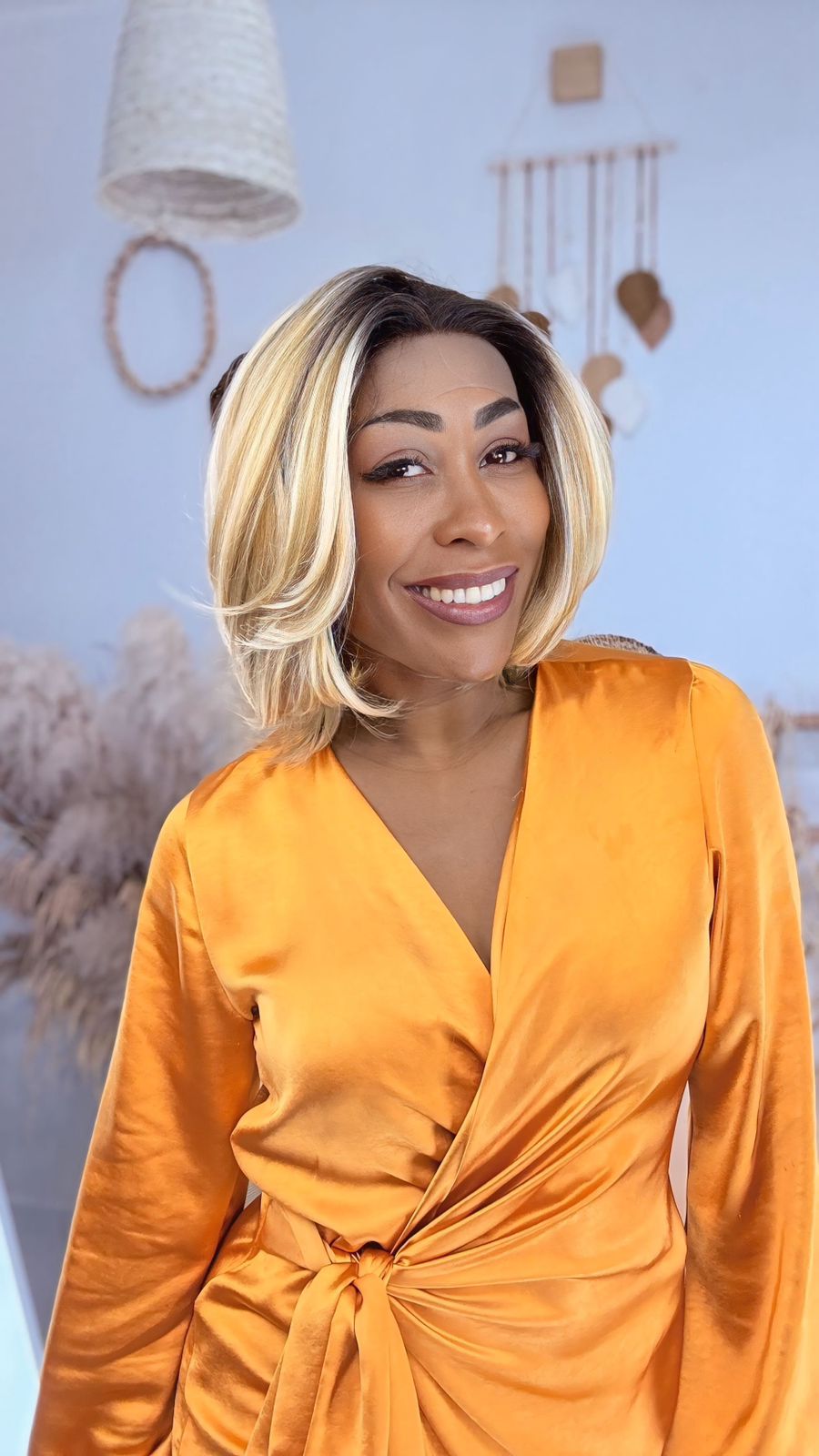 Ｔ.japan  lace gilte Bright Red - 12 Inches - Lace Front Wig For Women Lace Short