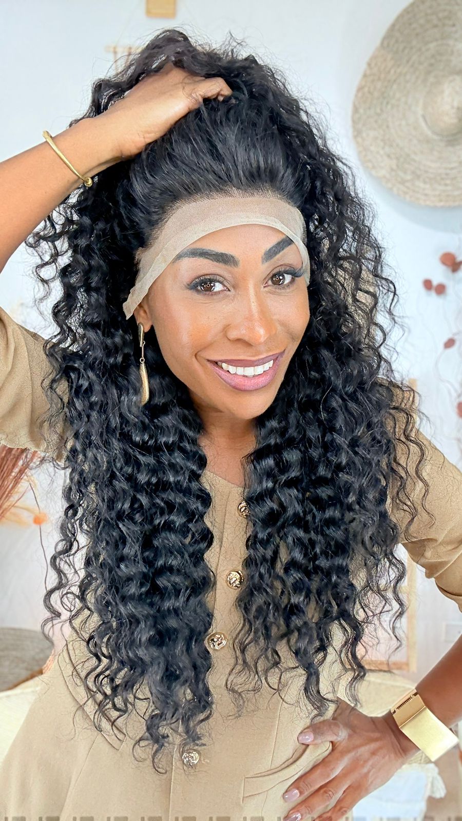 Lace Front Humana Suzana - Castanho escuro
