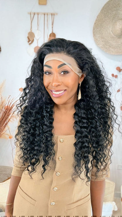 Lace Front Humana Suzana - Castanho escuro
