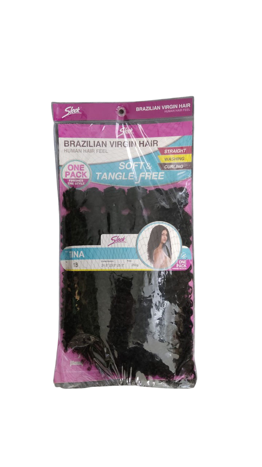 Tela Orgânico Cacheado Tina - Castanho Escuro #1B