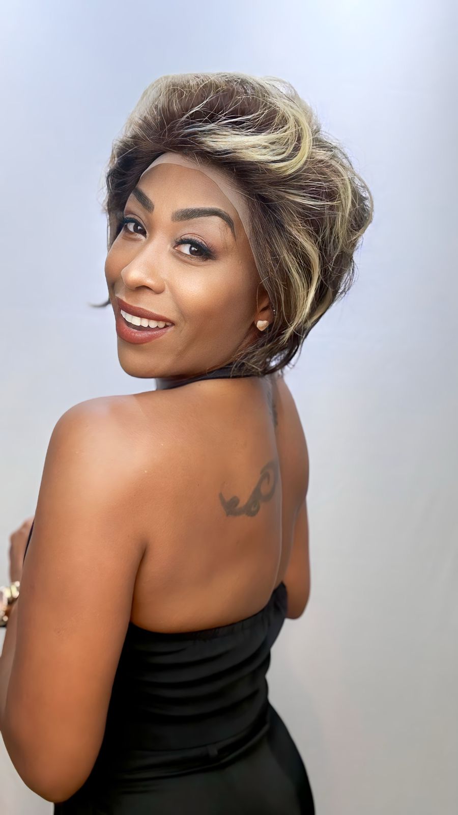 Lace front humana Tinah - Chocoblond #F4/27